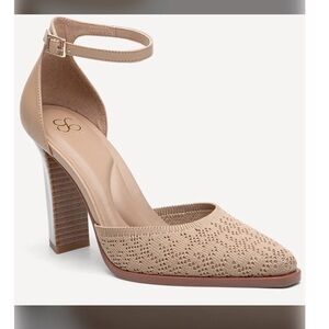 BNIB Cosy Island Elegant Luxe Block Heeled Pumps Cream Comfort Strappy, 7.5